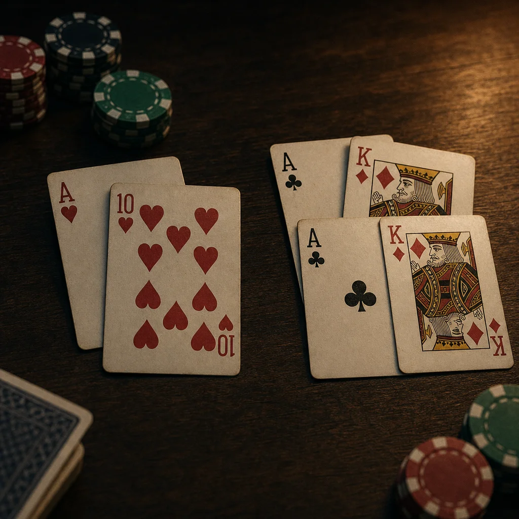 Pocket pair improving to a set versus board trips in a poker hand