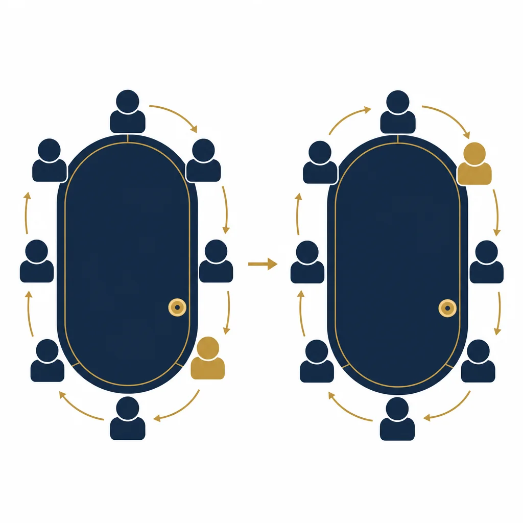 Two poker hands compared side by side showing in position versus out of position setup