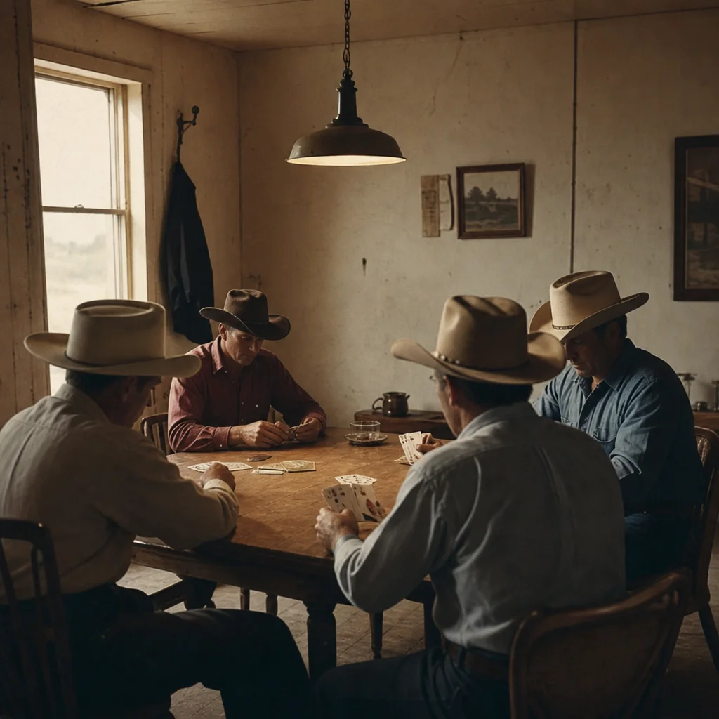 vintage Texas card room illustrating texas holdem poker origins