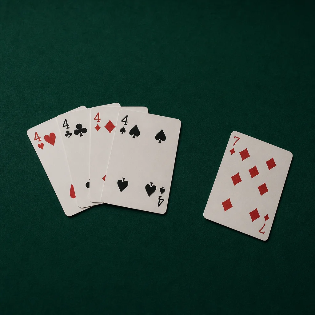 Four of a Kind (Quads): Rules, Odds and Kickers