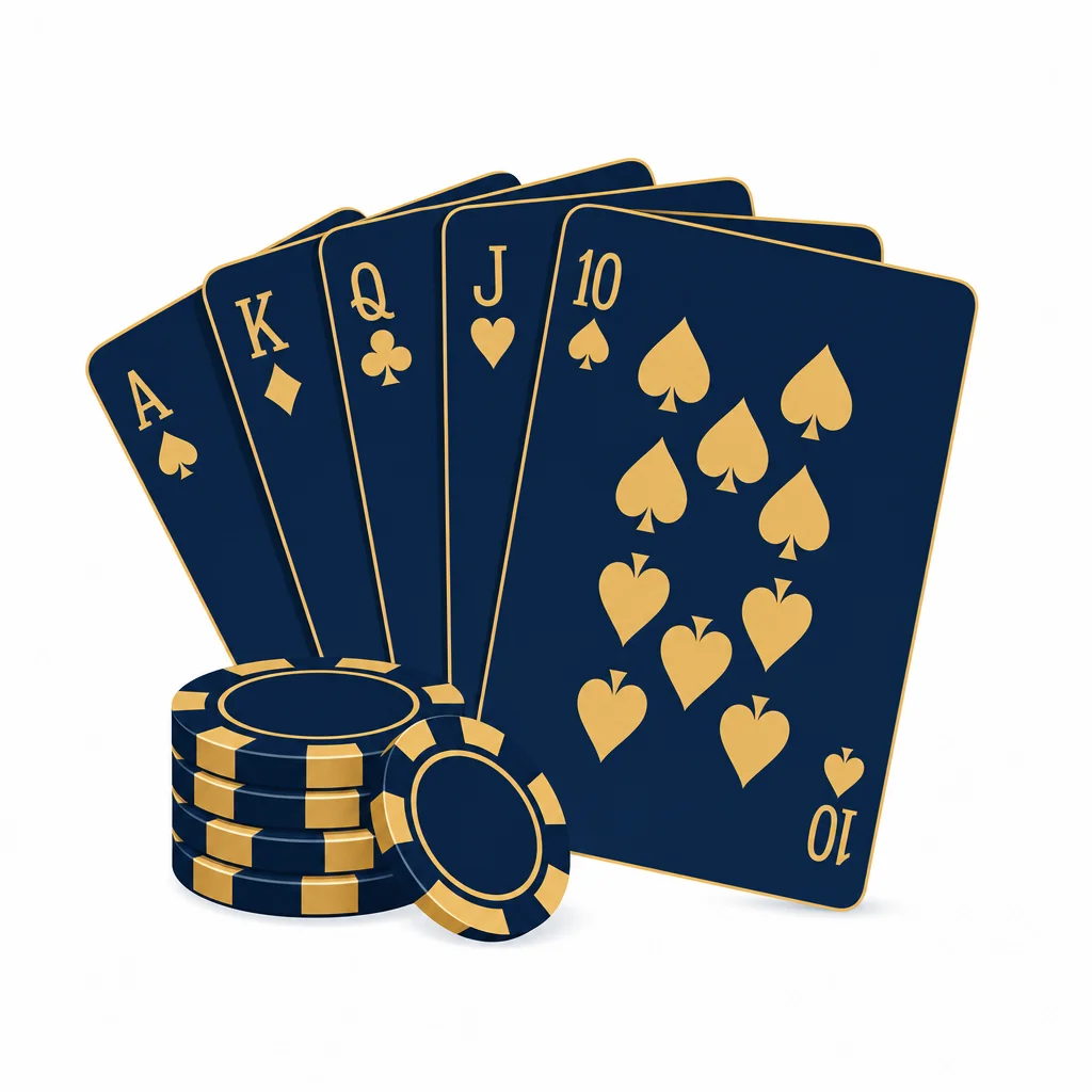 poker showdown concept showing revealed hands compared at a table
