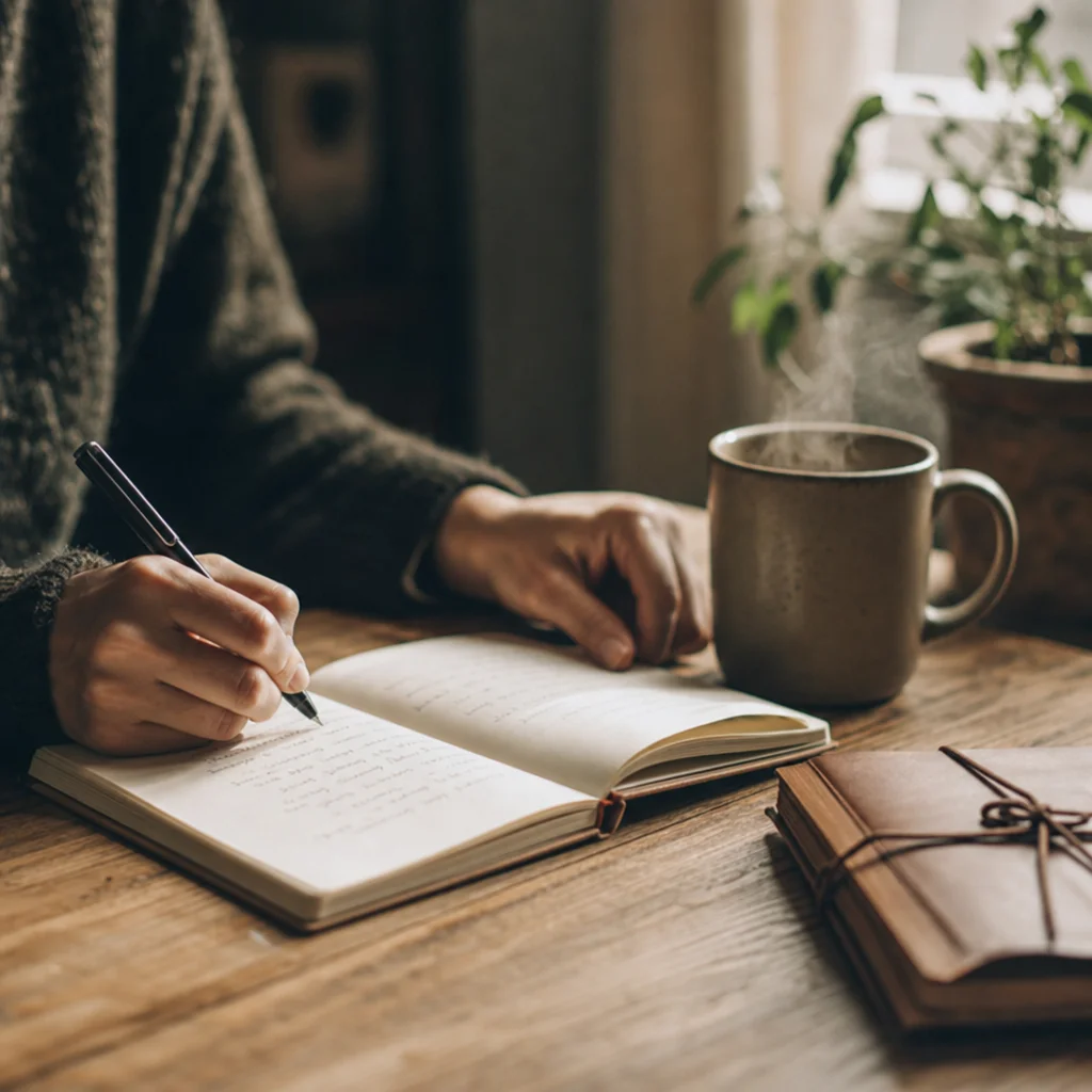Person journaling in therapy session reflecting on feeling unappreciated in the relationship