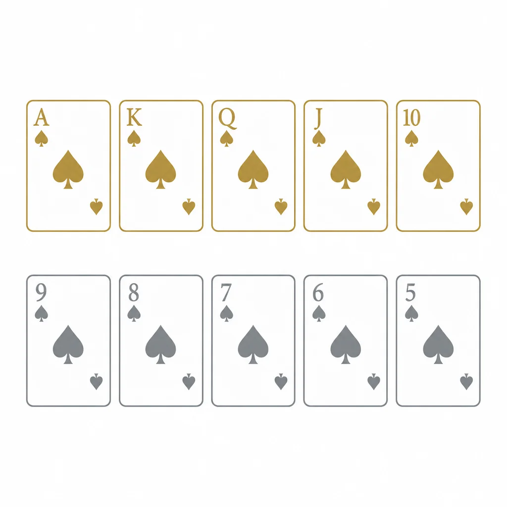 Diagram comparing a nut flush ace-high hand against a lower backdoor flush